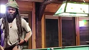 White Slut Wife Sucking and Riding Big Black Cock Interracially