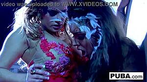 busty nikka follows shyla stylezs orders in sensual lesbian encounter with big tits and oral play