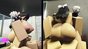 utahime proves his strength by dominating this hot slut in intense doggystyle sex on the bed