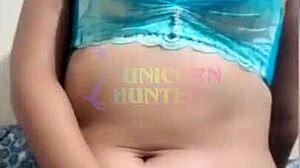 i used a black dildo in my cute brazilian pussy to cum hard