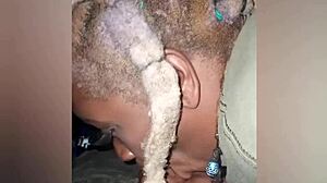 Bold beauty girlfriend cheats with boyfriend's friend by sucking ebony cock in car blowjob.