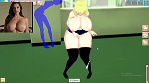 why does this russian blonde in lingerie get fucked and cum like crazy in ntr usa game?
