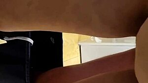 Hubby and wife kitchen blowjob!