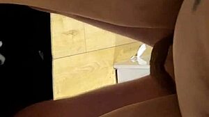 Hubby and wife kitchen blowjob!