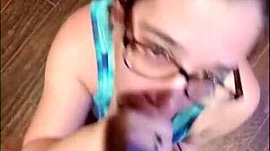 White Slut Wife Sucking and Riding Big Black Cock Interracially