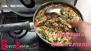 i catch stepsister bent over in kitchen for passionate morning sex