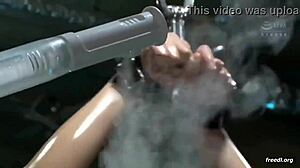 asian girl bound for electro play in japanese style