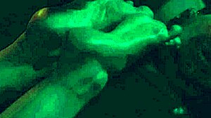 Brunette femdom licks toes like dessert in bdsm close up with choking gagging deepthroat. She dominates submissive slave with feet fetish tattoo play.