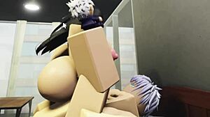 utahime proves his strength by dominating this hot slut in intense doggystyle sex on the bed