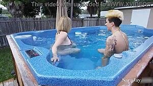 Lesbians Della Dane Lick Pussy And Use Toys In Cowgirl Riding With Blonde Big Tits And Brunette Curvy Bodies