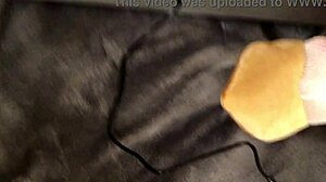 Granny Bambi Breaks In New Toy With Bitchy BJ And Cum In Mouth