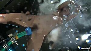 asian girl bound for electro play in japanese style