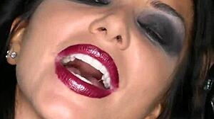 Chained brunette roughed up by Derrick Pierce