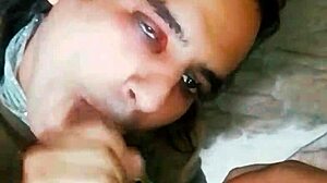 Intense Emotions Rise As Girlfriend Gives Deep Throat Oral On Balcony Patio