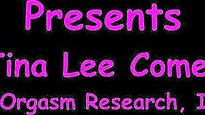 Nurse Tina Lee Comet in latex gloves and skirt strips for anal fingering and toy play with moaning orgasms at hospital