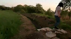 Morrita boldly fucks hard on the hill in wild outdoor action