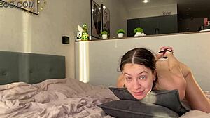 hey, check this passionate rough anal at sunrise with fast pounding and huge creampie in my stepsister's tight ass, it's intense!