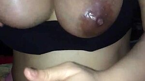 Subtle Hints Of Pleasure From Handjob With Big Tits And Wife