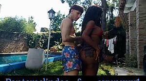hey, check out ayun xxx and panteras lindas flirting in the garden, rubbing their bodies together