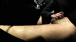 French Street Hooker Gives Blowjob Without Condom In Public Parking Lot Then Licks Cumshot