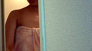 Look at this cute Japanese girl enjoying her shower time.