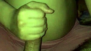 Subtle Hints Of Pleasure From Handjob With Big Tits And Wife