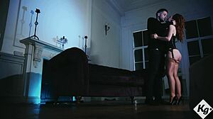 Submissive Natural Redhead Beauty Ella Hughes Rides Big Cock In Cowgirl