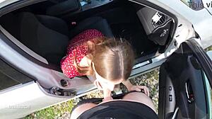 i seduced my driver with a sloppy blowjob and swallowed his cum