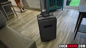 Cuck Husband Invites Worker For Hardcore Sex With Big Tits Wife