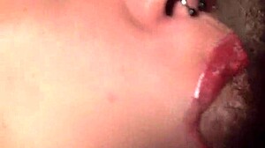 My Stepsister Moans With Pleasure As She Plays With My Cock And Sticks Out Her Tongue Waiting For Cum