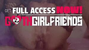 Gothic Babe Cassidy Luxe In Fishnets Stretches Big Pussy For Hardcore Doggystyle Sex