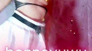Watch Cute Petite Argentinian Bonneyuwu Dance in Pigtails and White Skirt!