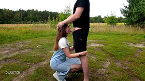 Throat me deep outdoors and cover my face with cum! I need to swallow every drop from your load.