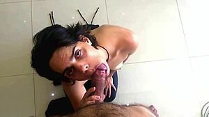 Beautiful Milf Loves Cum in Mouth from Deepthroat Blowjob