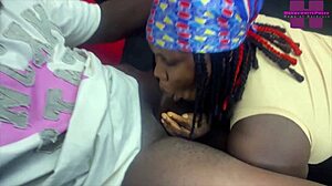 Africa's Black Big Ass Stepmom Fucks Gateman