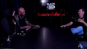 Morena gives a butt beating in the game but begs off so host leaves her with tits out in see-through red - Carlos Urach on Sheer