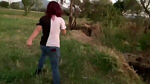 Morrita boldly fucks hard on the hill in wild outdoor action