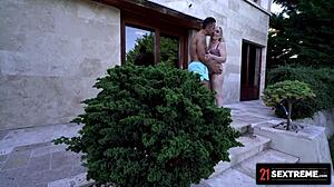 21 sextreme macho stud clenches curvy gilf's thirst with gushing cumshot after blowjob and doggystyle