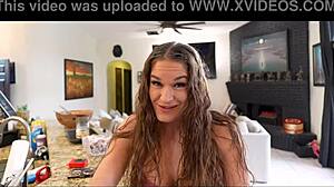 practice makes perfect, step sister, he says as kendra heart gives a cfnm handjob in pov