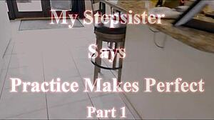 practice makes perfect, step sister, he says as kendra heart gives a cfnm handjob in pov