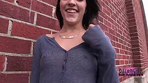 Brandy Flashes Shaved Pussy And Small Tits In Public Florida Outdoor Upskirt Scene