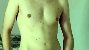 Amateur solo masturbation in bedroom with huge cum on webcam showing face smartphone version 9 16 part 49