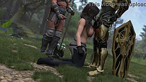 Tow Hot Girls Ride and Suck Dicks in Outdoor Roleplay Game Full in Bio