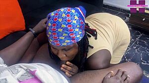 Africa's Black Big Ass Stepmom Fucks Gateman