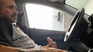 Risky Public Masturbation On Street For Hot Redhead College Girl In Car Outdoor