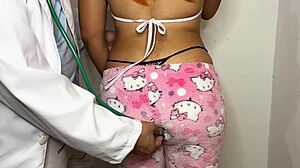 Doctor pervertido tricks innocent obedient Latina teen patient into big cock anal assfucking doggystyle in hospital