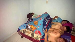 Shy 18 Year Old Girl With Big Tits And Big Ass Gets Wet By 55 Year Old Stepfather. Stepsister Joins Taboo Threesome In Homemade Bed Scene.