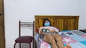 Feeling So Horny Showing Off My Tight Pussy and Big Ass in Lingerie