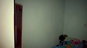 Shy 18 Year Old Girl With Big Tits And Big Ass Gets Wet By 55 Year Old Stepfather. Stepsister Joins Taboo Threesome In Homemade Bed Scene.