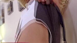 Why does this European blonde baddie in comfy shorts crave such hardcore tight anal domination and rough sex?